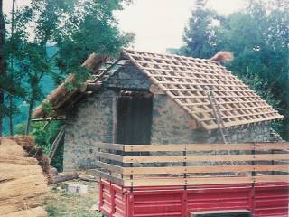 tetto in paglia: la struttura portante