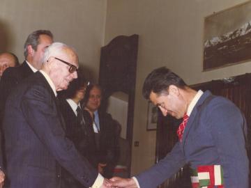 Andrea con Pertini