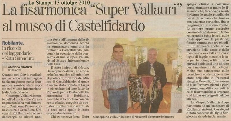 articolo apparso su La Stampa